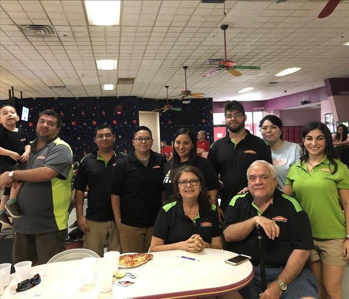 SERVPRO of North Laredo's team at the local bowling alley participating at a Rotary fundraiser 